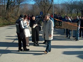 predstavniki medijevProtestni shod - zapora odlagališča odpadkov - 13.12.2004